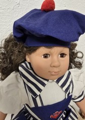 Doll Vinyl Doll Simba 46cm Sleep Eyes Maritime Vintage Excellent Condition