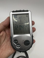 Digital Compass Handheld Outdoor Thermometer Clock Hiking Tested Works
