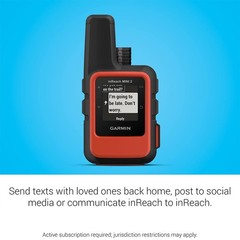 Garmin inReach Mini 2 Portable Satellite GPS Navigator w/ Warranty Bundle