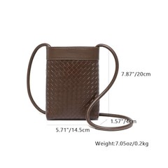 Stylish Crossbody Bag for Everyday Essentials Perfect Size for Any Dark Tan/Pu