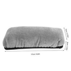 2Pcs Elastic Forearm Crutch Covers Durable Padding Soft Sponge Grey for Elderly
