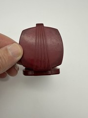 Vintage Taylor Gydeway Red Bakelite Pocket Compass Points North