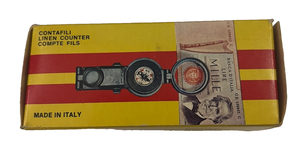 Optic Wonder 3 x 35 Vintage Wondascope Italy Compass Magnifying Binocular in Box