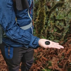 40mm Mini Compass [1PCS] – Pocket Oil Filled Small Compass Bulk – [Black]