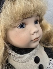 Porcelain Doll 50cm Collector Doll Soft Body Original Clothes Vintage