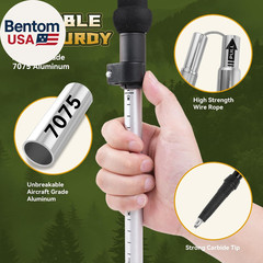 Collapsible Trekking Pole – Lightweight Aluminum Hiking Stick for Men, Women & S