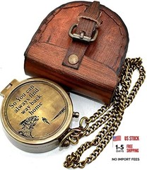 Military Compass for Hiking and Survival- Waterproof Brass Nautical Pocket