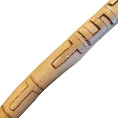 Artisan Hand Carved Huber Original Wood Trekking Walking Hiking Stick FAST TRACK