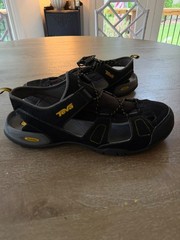 TEVA Men’s Black Gray Outdoor Hiking Sandals Sz 13 Water Sports Camping Trail