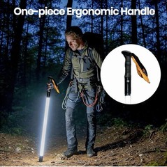 Walking Stick with LED Light for Night Climb, Recharged Glowing Travel Trekki…