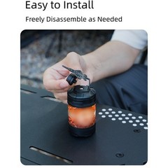 Game Accessories for Camping with 19 Lights and 360 Degree Rotating Turntable