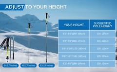 Gifts for Men Christmas Collapsible Trekking Pole, Ultralight 7075 Aluminum