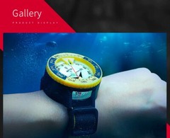 Liquid Filled Underwater Scuba Diving Navigation Orienteering Wrist Compass Pro