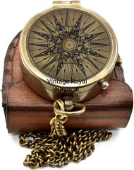 Military Compass for Hiking and Survival- Waterproof Brass Nautical Pocket Co…