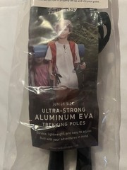 TrailBuddy Trekking Aluminum Eva Hiking Poles, Pair of 2, Junior Size – NEW
