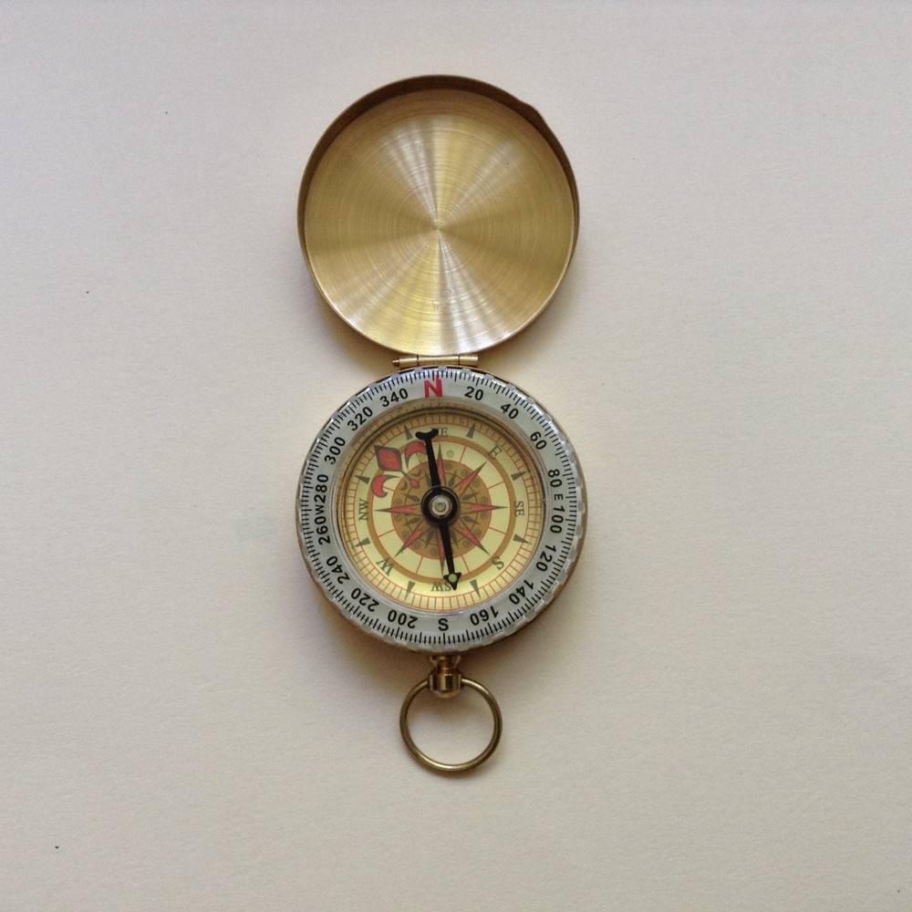 Portable Pocket Watch Compass for Outdoor Camping Hiking Navigation