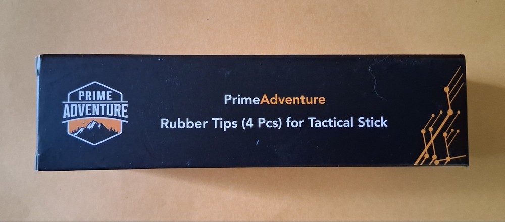 Prime Adventure Anti Skid Rubber Tips (4-Pack) Fits Tactical Walking Stick NEW