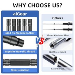 G2 Tactical Hiking Stick 5-Section Heavy Duty Walking Staff with Survival Kit