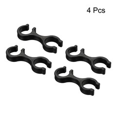 4Pcs Trekking Pole Clips Walking Stick Accessories Double Rod Buckle Connector