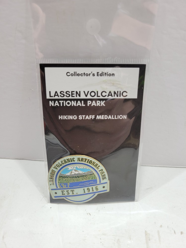 Lassen Volcanic US National Park EST. 1916 Hiking Staff Medallion Collectors Ed.