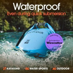 Waterproof Dry Bag – Roll Top Waterproof Backpack Sack Keeps 40L Light Blue