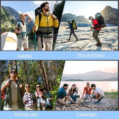 6 Pack Nordic Walking Poles Rubber Bumpers 3 Pairs Rubber Bumpers for Hiking Poles…