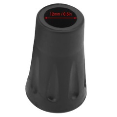 Rubber Hiking Pole Tips 12mm 0.5 Inch Inner Diameter Trekking Sticks 4 PCS