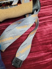 NOS TREKOLOGY Trek-Z Cork Grip Folding Lightweight Hiking Poles w BAG NEW