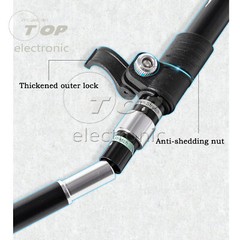 Collapsible Tri-fold Trekking Hiking Poles Aluminium Walking Stick Anti-Shock