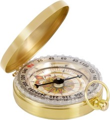 Gold Pocket Watch Compass – Perfect Portable Navigation for Outdoor Adventures