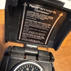 Vintage Normark Pocket Lapel Compass Model PL 180 Liquid Filled Made In Finland