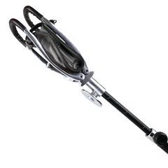 Outdoor Walking Stick with Leather Seat Hunting Stick Chair Camping Fish Stool