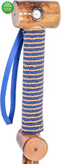 Detachable Hardwood Hiking Stick with Compass 48 Inches and Soft Hand Strap