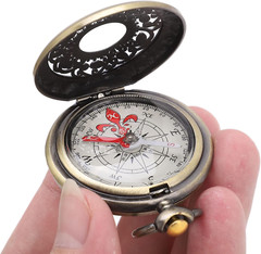 Compass Hiking Durable Shockproof Waterproof Brass Camping Tool Metal