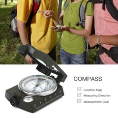 High Accuracy Waterproof Military Lensatic Sighting Army hiking working compass