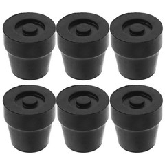 6pcs Quad Cane Replacement Tips -16mm Rubber Walking Stick Bottom Feet –