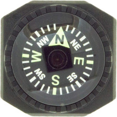 Slip-On Wrist Compass – Easy-To-Read Compass for Watch Band or Paracord Survival