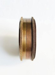 Pocket Compass Gift 2″ The Road Not Taken Antique Nautical Brass Poem Compass