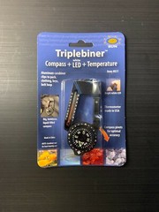 Sun Company Triplebiner Compass + Thermometer + LED Light + Carabiner EDC