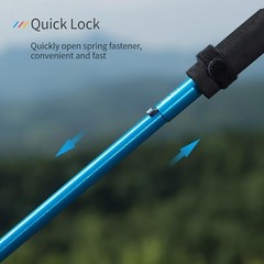 Trekking Poles -2 Ultralight Collapsible Carbon Fiber Hiking Poles with Anti-…