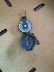 Vintage Military Lensatic Compass, Accurate Waterproof Scale 1:50000 Meters