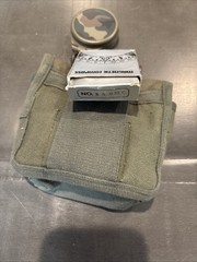 Military Magnetic Compass With Carrying Case Made In Japan