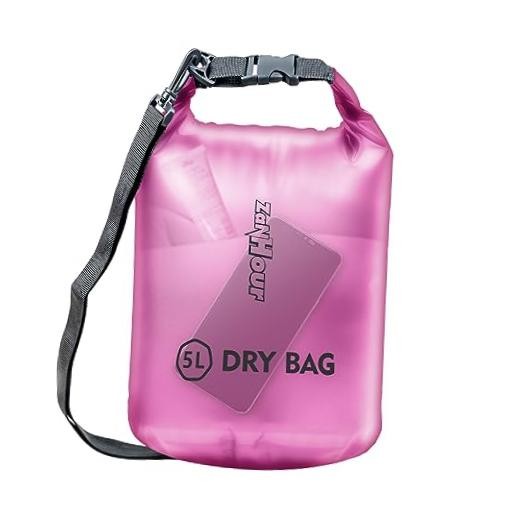 Waterproof Dry Bag – Roll Top Transparent Storage 2L Pink