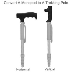 Monopod Handle Grip Adapter Walking Stick Cane Monopod Head Attachment Converter