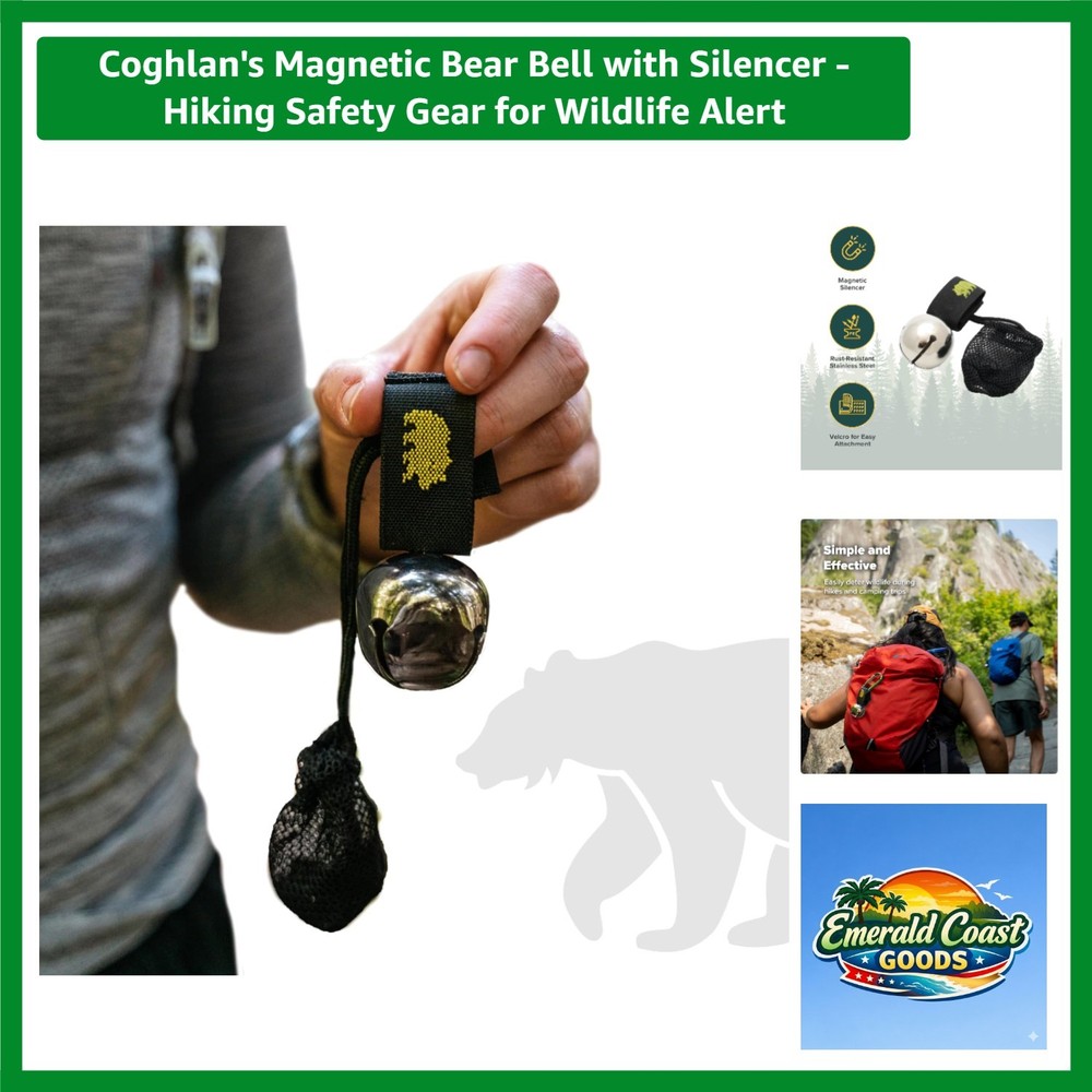 Lightweight Magnetic Bear Bell with Silencer – Essential Hiking Gear for Safety