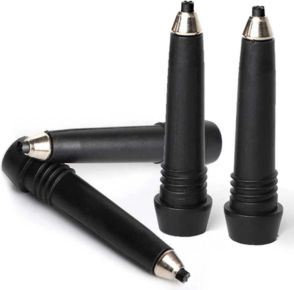 Rubber Trekking Pole Tips 4pcs Walking Hiking Stick Tips Universal Carbide Tips