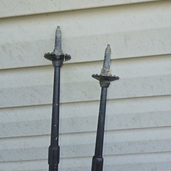 LL Bean / LEKI Collaboration Trekking Poles Set of 2 Used See Pics Adjustable