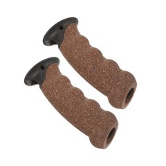 2Pcs Sturdy Cork Cane Handle Grip Replacement for Hiking Poles Yellow