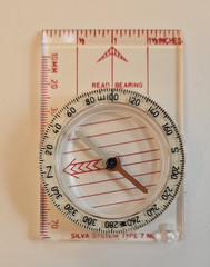 Vintage Silva Orienteering Compass Hiking Mapping with Box Manual Scouts