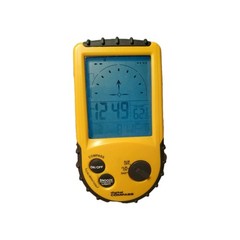 Digital Compass w/Blue Backlight Temperature Alarm Clock Water Resistant Hike ++